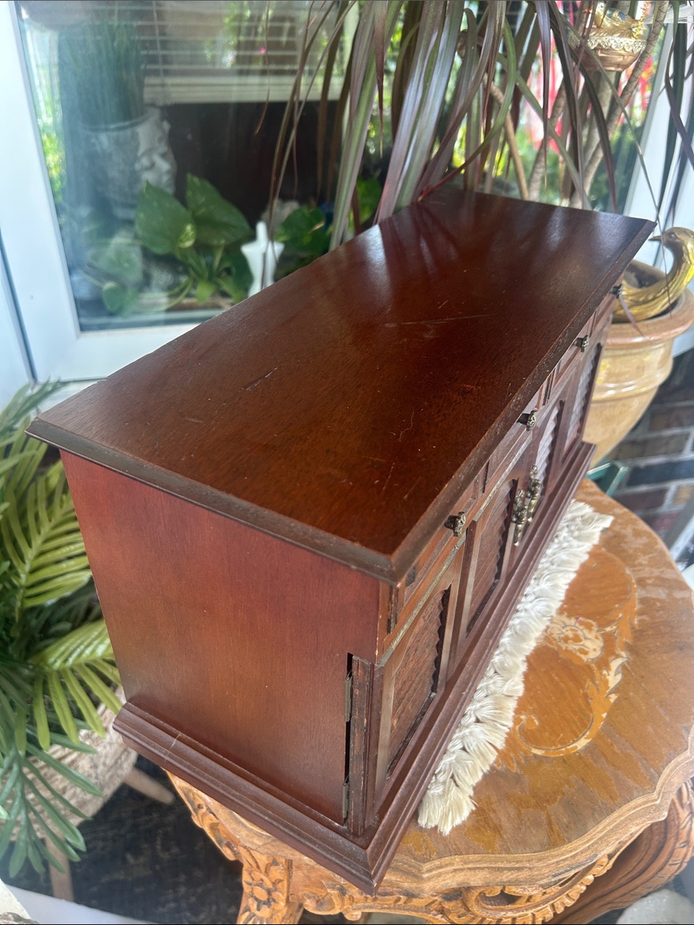 Vintage Wooden Jewelry Box - Picture 3 of 16